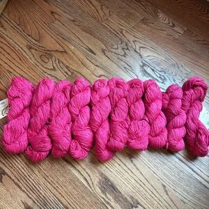 Noro Yarn KASHIRUKURU Lot of 10 Cashmere Silk Knitting #102 Pink Wool Polyamide